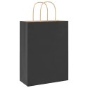 TORBA PAPIEROWA PROMOCYJNA NA PREZENT 50 SZT. CZARNE 26X12X35CM