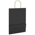 TORBA PAPIEROWA PROMOCYJNA NA PREZENT 50 SZT. CZARNE 26X12X35CM