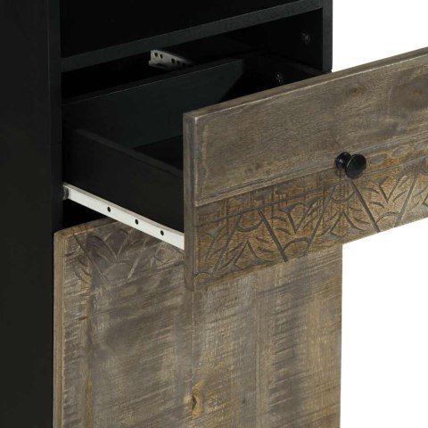 SZAFKA ŁAZIENKOWA38X33X160CM LITE DREWNO MANGO