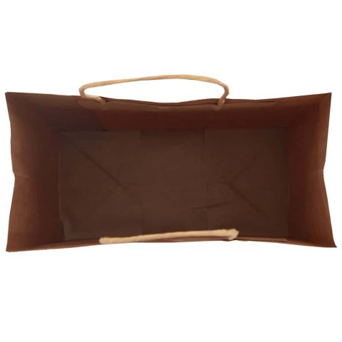 TORBY PAPIEROWE 250 SZT. Z UCHWYTAMI ZIELONE 21X11X31CM