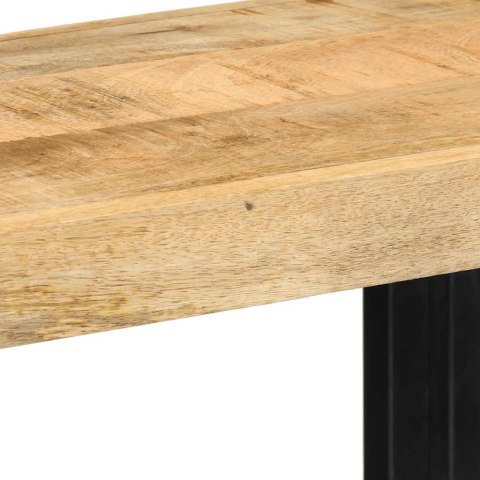 PÓŁKA ŚCIENNA 70X33X35CM LITE DREWNO SUROWE MANGO