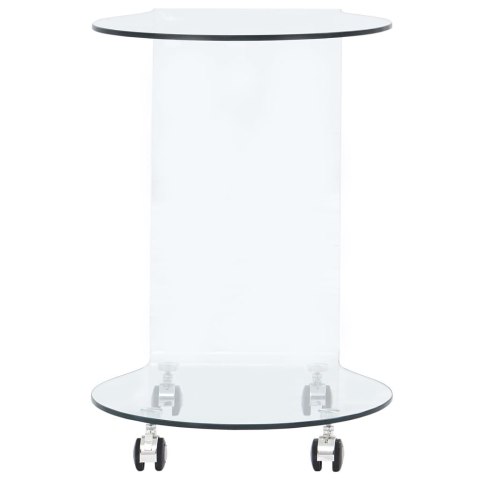 STOLIK KAWOWY 45X 40X 58CM SZKŁO HARTOWANE