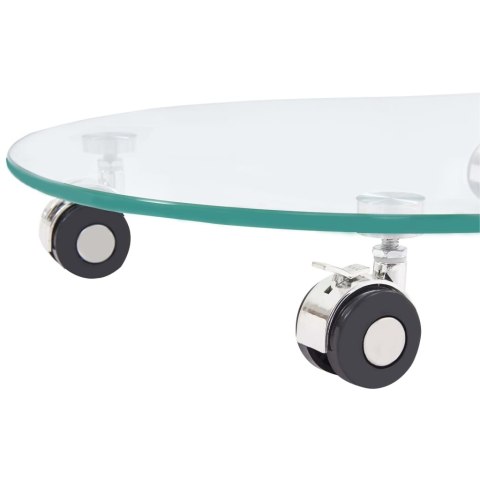 STOLIK KAWOWY 45X 40X 58CM SZKŁO HARTOWANE