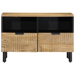 SZAFKA RTV BRĄZOWA 70X33X46CM DREWNO LITE MANGO