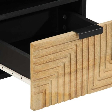 SZAFKA RTV BRĄZOWA 70X33X46CM DREWNO LITE MANGO