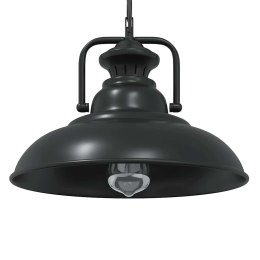 LAMPA WISZĄCA E27 CZARNA Ø 31CM ŻELAZO