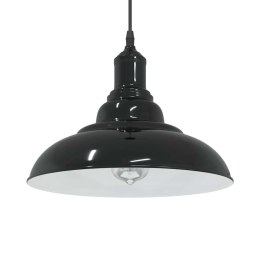 LAMPA WISZĄCA Z REGULACJĄ WYSOKOŚCI E27 POŁYSK CZARNY METAL