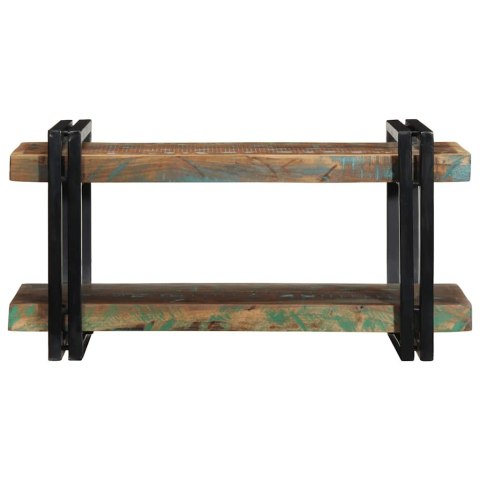 PÓŁKA ŚCIENNA WIELOKOLOROWA LITE DREWNO ODZYSKANE