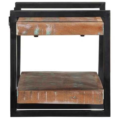 PÓŁKA ŚCIENNA WIELOKOLOROWA LITE DREWNO ODZYSKANE