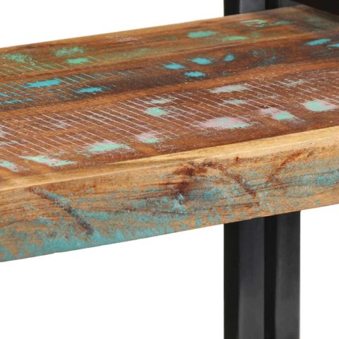 PÓŁKA ŚCIENNA WIELOKOLOROWA LITE DREWNO ODZYSKANE