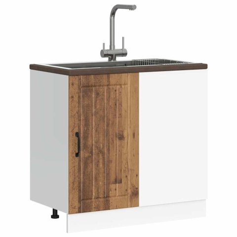 SZAFKA POD ZLEWOZMYWAK „LUCCA" STARE DREWNO 86X46X81,5CM