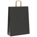 TORBY PAPIEROWE 250 SZT. Z UCHWYTAMI CZARNE 32X12X42CM