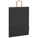 TORBY PAPIEROWE 250 SZT. Z UCHWYTAMI CZARNE 32X12X42CM