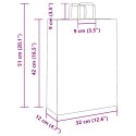 TORBY PAPIEROWE 50 SZT. Z UCHWYTAMI ZIELONE 32X12X42CM