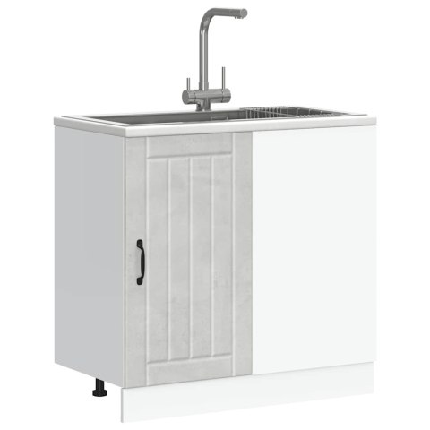 SZAFKA KUCHENNA DOLNA POD ZLEW "LUCCA" BETON SZARY 86X46X81,5CM