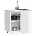 SZAFKA KUCHENNA DOLNA POD ZLEW "LUCCA" BETON SZARY 86X46X81,5CM