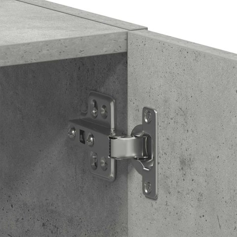 SZAFKA POD PRALKĘ BETONOWA SZARA 64X24X190CM DREWNO KLEJONE