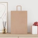 TORBY PAPIEROWE 250 SZT. Z UCHWYTAMI BRĄZOWE 32X17X44CM