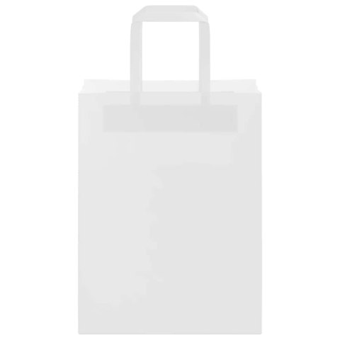 TORBY PAPIEROWE 250 SZT. Z UCHWYTAMI BIAŁE 21X11X28CM