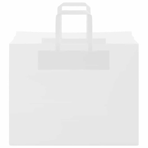TORBY PAPIEROWE 250 SZT. Z UCHWYTAMI BIAŁE 32X22X24CM