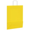 TORBY PAPIEROWE 250 SZT. Z UCHWYTAMI ŻÓŁTE 32X12X42CM