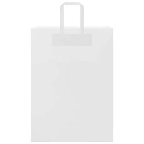 TORBY PAPIEROWE 50 SZT. Z UCHWYTAMI BIAŁE 32X17X44CM