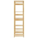 WIESZAK NA UBRANIA Z PÓŁKAMI 100X50X184,5CM BAMBUSOWY