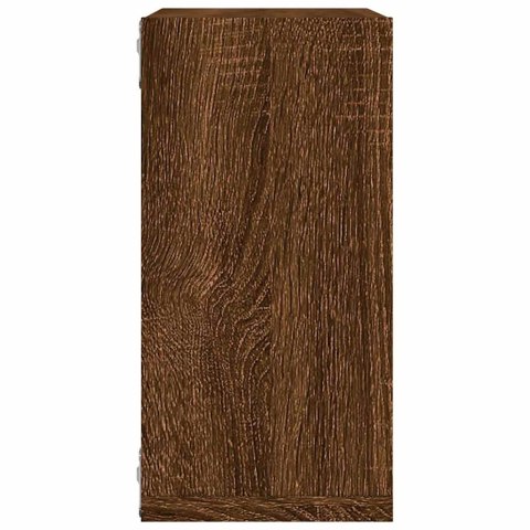 PÓŁKI ŚCIENNE CUBE 4 SZT. BRĄZOWY DĄB 30X15X30CM