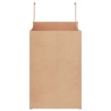 TORBY PAPIEROWE 250 SZT. Z UCHWYTAMI BRĄZOWE 26X17X25CM