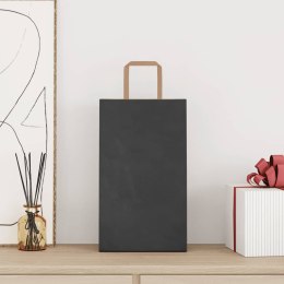 TORBY PAPIEROWE 250 SZT. Z UCHWYTAMI CZARNE 21X11X36CM