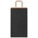 TORBY PAPIEROWE 250 SZT. Z UCHWYTAMI CZARNE 21X11X36CM