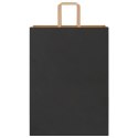 TORBY PAPIEROWE 250 SZT. Z UCHWYTAMI CZARNE 32X17X44CM