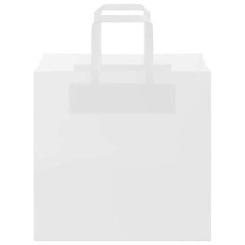 TORBY PAPIEROWE 50 SZT. Z UCHWYTAMI BIAŁE 26X17X25CM