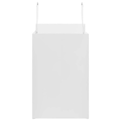 TORBY PAPIEROWE 50 SZT. Z UCHWYTAMI BIAŁE 26X17X25CM