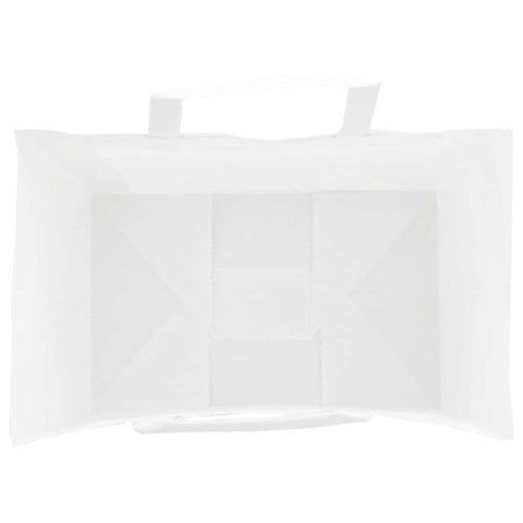 TORBY PAPIEROWE 50 SZT. Z UCHWYTAMI BIAŁE 26X17X25CM