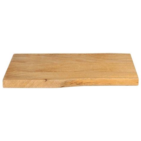 BLAT STOŁU 50X40X2,5CM NATURALNA KRAWĘDŹ LITE DREWNO MANGO