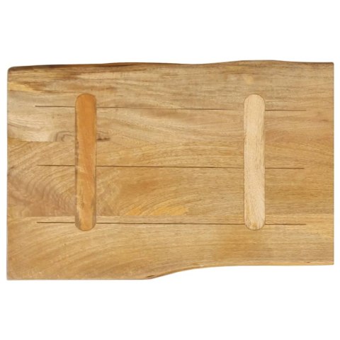 BLAT STOŁU 50X40X2,5CM NATURALNA KRAWĘDŹ LITE DREWNO MANGO