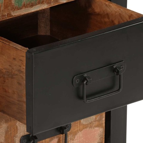 KOMODA WIELOKOLOROWA 40X40X90CM LITE DREWNO Z ODZYSKU