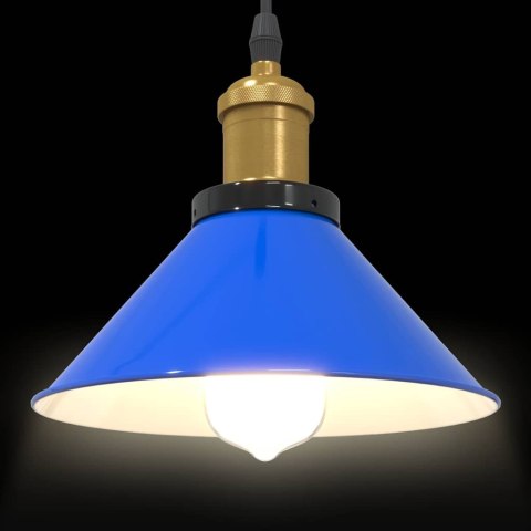 LAMPA WISZĄCA Z REGULACJĄ WYSOKOŚCI E27 POŁYSK CIEMNONIEBIESKI