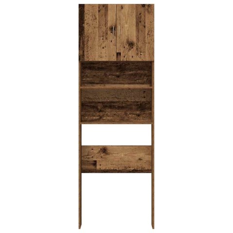 SZAFKA POD PRALKĘ STARE DREWNO 64X24X190CM DREWNO KLEJONE
