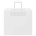 TORBY PAPIEROWE 50 SZT. Z UCHWYTAMI BIAŁE 32X22X28CM