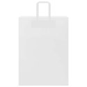TORBY PAPIEROWE 250 SZT. Z UCHWYTAMI BIAŁE 32X17X44CM