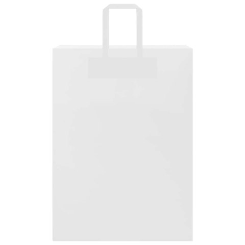 TORBY PAPIEROWE 250 SZT. Z UCHWYTAMI BIAŁE 32X17X44CM