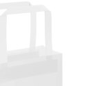 TORBY PAPIEROWE 250 SZT. Z UCHWYTAMI BIAŁE 32X17X44CM