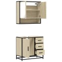 2-CZĘŚCIOWY ZESTAW MEBLI ŁAZIENKOWYCH KOLOR DĄB SONOMA