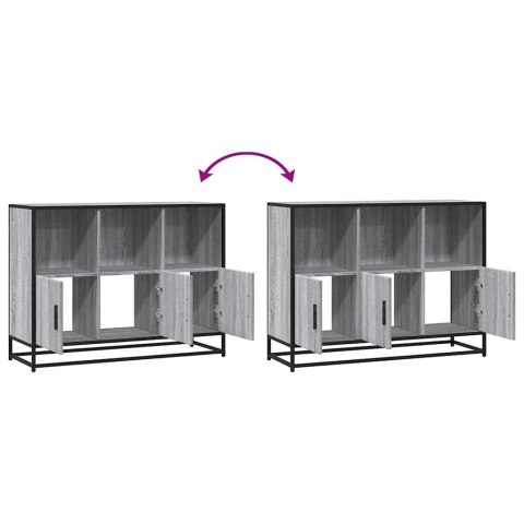 KOMODA SZARY DĄB SONOMA 100X35X76CM