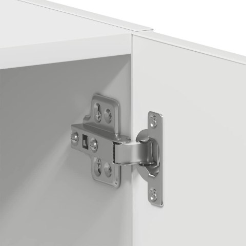 SZAFKA POD PRALKĘ BIAŁA 64X24X190CM DREWNO KLEJONE