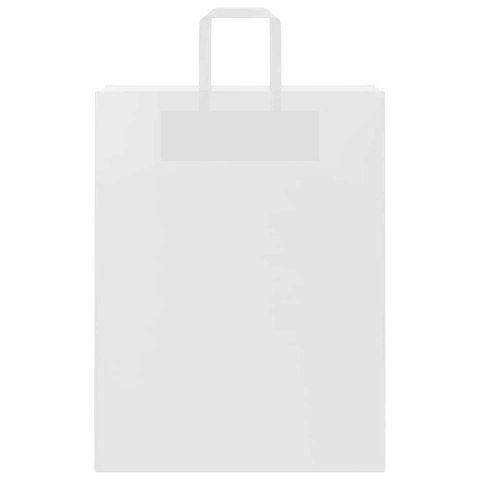 TORBY PAPIEROWE 250 SZT. Z UCHWYTAMI BIAŁE 32X12X42CM