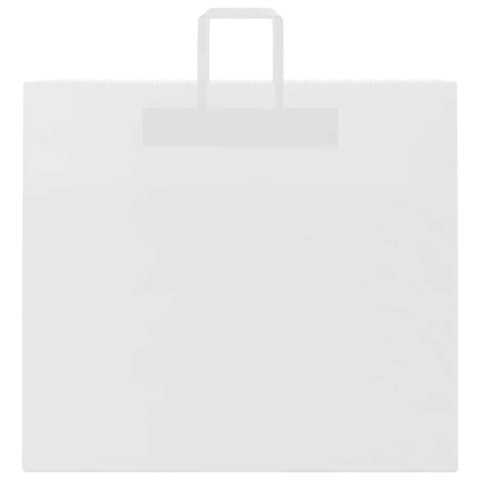 TORBY PAPIEROWE 250 SZT. Z UCHWYTAMI BIAŁE 54X15X49CM