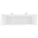 TORBY PAPIEROWE 250 SZT. Z UCHWYTAMI BIAŁE 54X15X49CM